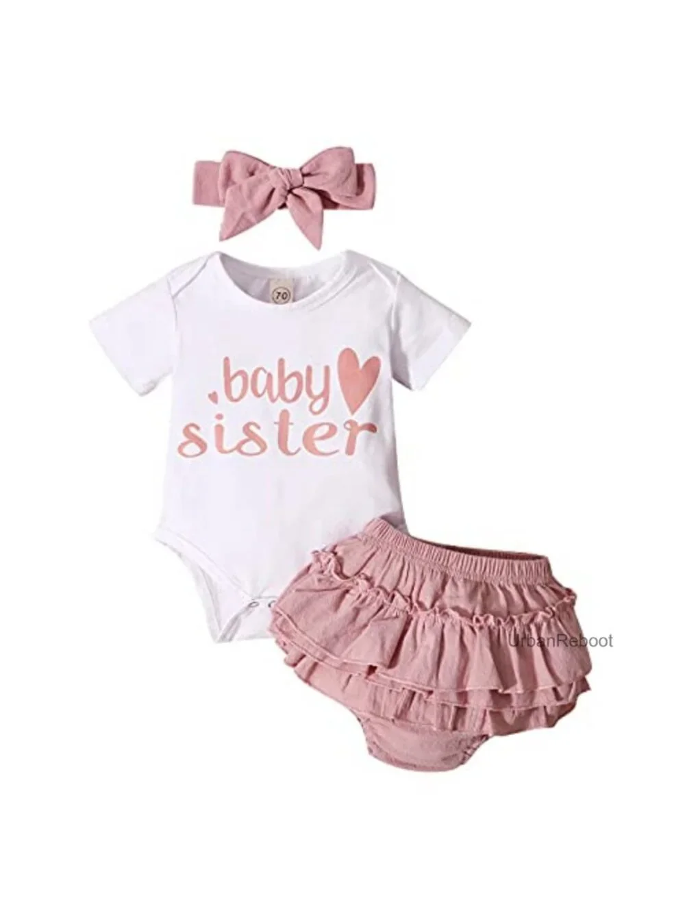Baby Girl Shorts Romper Set - Summer Outfit 0-24 Months Cotton